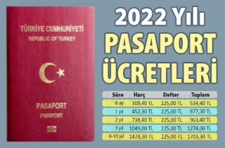 2022 Pasaport Ücretleri